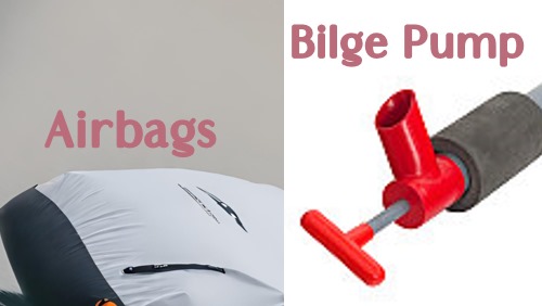 Airbags and bilge pump