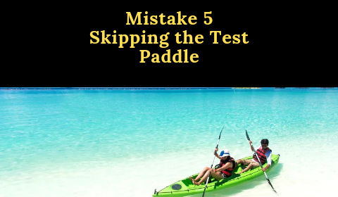 Mistake skipping the test paddle