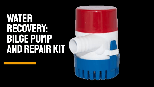 Water recovery bilge pump and repair kit