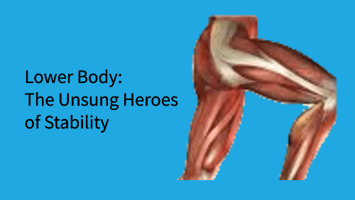 Lower body the unsung heroes of stability