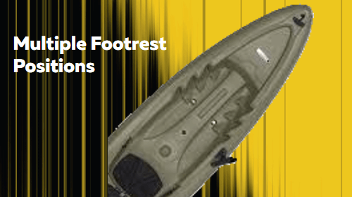10 42 | kayaking info Multiple footrest positions