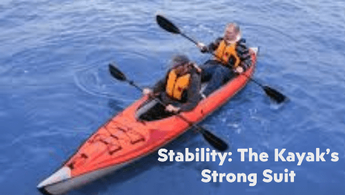 Stability the kayaks strong suit