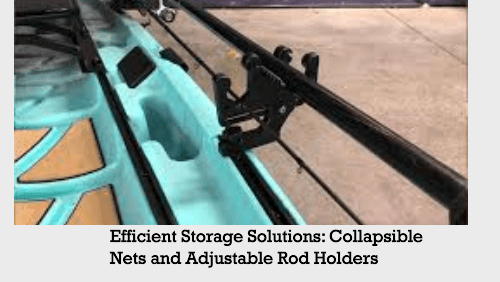 Efficient storage solutions collapsible nets and adjustable rod holders