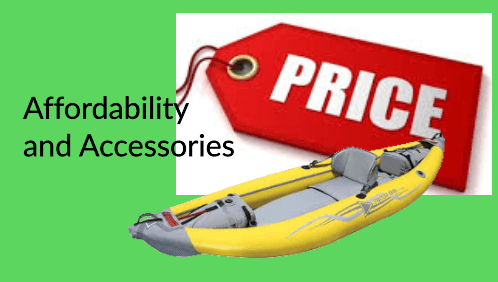 3 55 | kayaking info Affordability and accessories