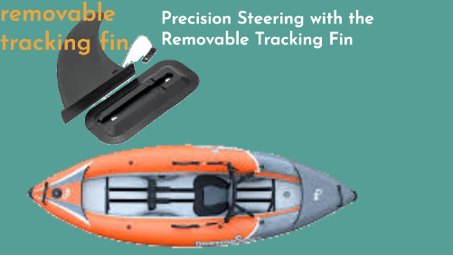 Precision steering with the removable tracking fin