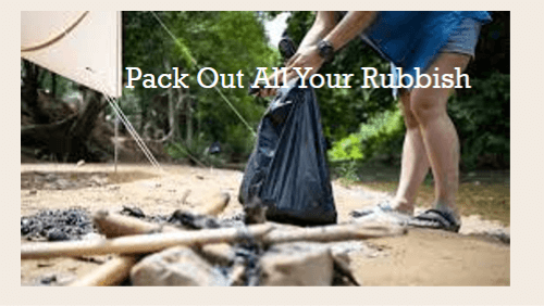 Pack out all your rubbish