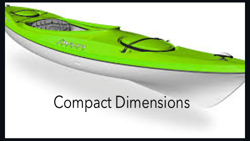 12 66 | kayaking info Compact dimensions