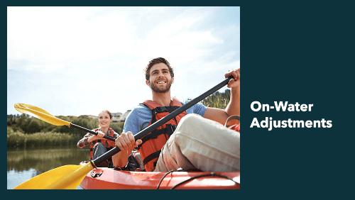 15 36 | kayaking info On water adjustments