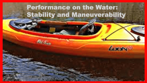 Performance on the water stability and maneuverability