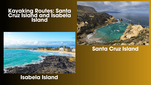 Kayaking routes santa cruz island and isabela island