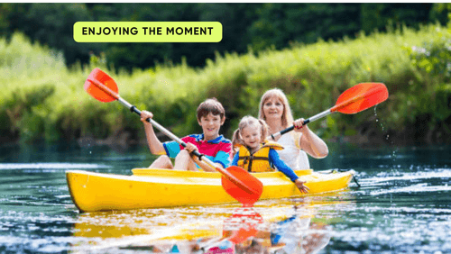 16 28 | kayaking info Enjoying the moment in kayaking