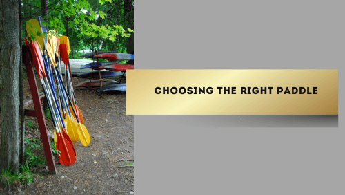 Choosing the right paddle